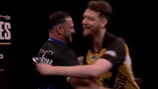 Darts stars hit nine darters in backtoback matches with fans in shock [upl. by Varick]