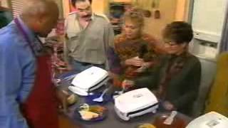 1996 George Foremans Lean Mean Fat Reducing Grilling Machine Infomercial Part 3 [upl. by Nicolau35]