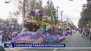 135th Rose Parade in Pasadena [upl. by Ihsoyim]