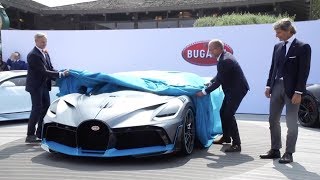 Bugatti Divo World Premiere at The Quail A Motorsports Gathering 2018 [upl. by Leakcim929]