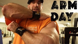 Road to 300lbs Arm Day Tricep amp Bicep Full Workout [upl. by Einaeg]