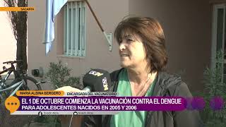 EL 1 DE OCTUBRE COMIENZA LA VACUNACIÓN CONTRA EL DENGUE PARA ADOLESCENTES NACIDOS EN 2005 Y 2006 [upl. by Meeharb378]