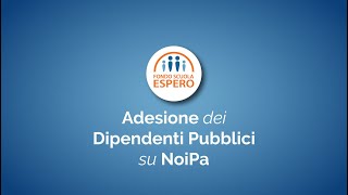 Adesione dei dipendenti pubblici su NoiPA [upl. by Ennirac]