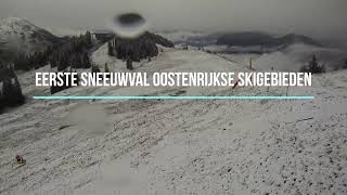 Eerste sneeuwval in skigebieden 31 oktober 2023 [upl. by Onimod]