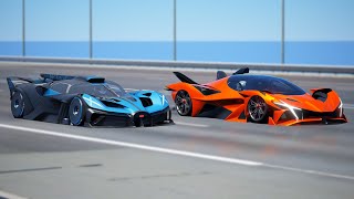 1000KMH Bugatti Bolide vs 20000HP Apollo Project Evo  DRAG amp TRACK RACE [upl. by Keverian982]