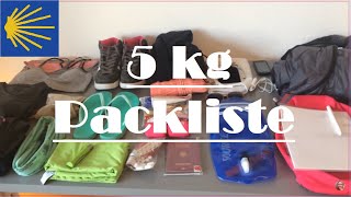 Jakobsweg Portugal  Camino de Santiago  meine ultra leichte Packliste unter 5kg [upl. by Hazaki222]