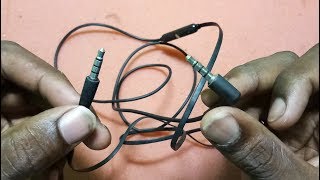 How to make AUX CABLE DIY simple and best [upl. by Lekcar]