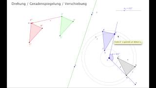 Drehung Geradenspiegelung Verschiebung [upl. by Eelarual]