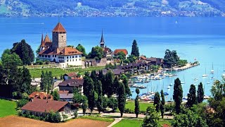 Spiez Switzerland  One the Most Beautiful Villages in Switzerland  🇨🇭🇨🇭🇨🇭4K [upl. by Tavish215]