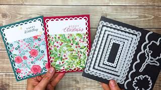 How to Make Die Cut Cards with Patterned Paper [upl. by Daisie]