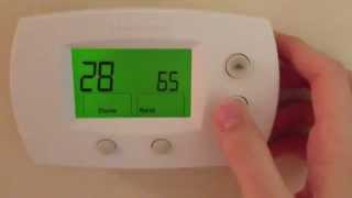 How to Bypass Honeywell Temperature Limiter on FocusPro 5000 and 6000 Thermostat [upl. by Aihsit]