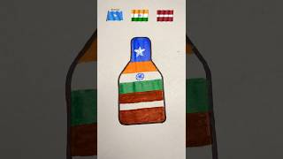 🇸🇴🇮🇳🇱🇻Flag drawing  I love ❤️ my India 🇮🇳 painting subscribe shorts art drawing [upl. by Clevie]