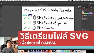 วิธีเตรียมไฟล์ SVG เพื่อส่งขายที่ Canva [upl. by Nordgren]