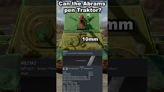 Can the Abrams pen the TRAKTOR💪💪warthunder funnymemes memes military [upl. by Alejandro]