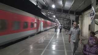 5000HP LGD WAP4 WITH AK RAJDHANI EXPRESS CAPTURED IN A HURRY AT PALGHAR [upl. by Dorie]