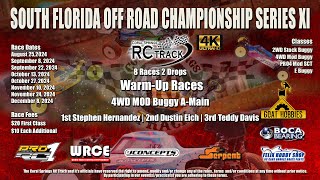 South Florida Off Road Championship Series XI  4WD MOD Buggy AMain Warm Up Race  July 14 2024 [upl. by Dust840]