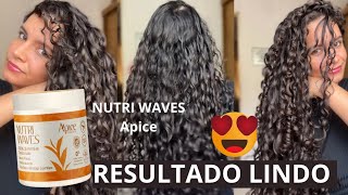 TESTEI O CREME NUTRI WAVES DA APICE [upl. by Ivetts872]