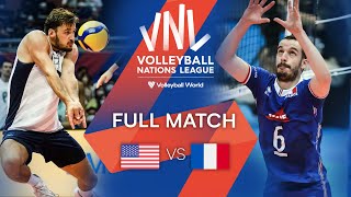 🇺🇸 USA vs 🇫🇷 FRA  Full Match  Preliminary Phase  Mens VNL 2022 [upl. by Eivlys]