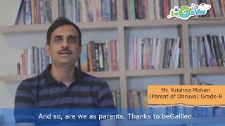 beGalileo Parent Speak  How beGalileo helped remove the fear of math [upl. by Duff]