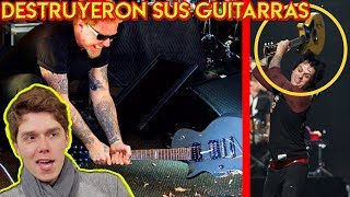 7 Guitarristas Que DESTROZARON Su Guitarra En El Escenario [upl. by Naesad]