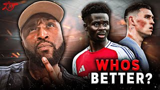 Arsenals Saka vs Foden The Ultimate Talent Showdown [upl. by Ynotna]