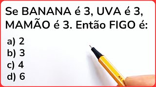 🚀5 QUESTÕES DE RACIOCÍNIO😱 LÓGICO Matemática Básica‼️ [upl. by Latsyrd996]