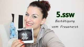 5 SSW  Bestätigung vom Frauenarzt  Babyartikelde [upl. by Nomelc]