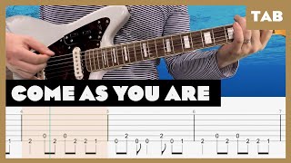 Nirvana  Come As You Are  Guitar Tab Full Step 12 Step amp Standard  Lesson  Cover  Tutorial [upl. by Gillmore667]