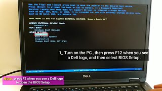 How to Boot From a USB Drive on Dell laptop to install Windows 1011 dell dellpc [upl. by Moody]