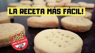 BIZCOCHITOS SIN GLUTEN con apenas 4 INGREDIENTES✅Receta FÁCIL sin TACC [upl. by Javier]