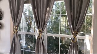 Curtain Tiebacks amp DIY tips homedecor sparklelove [upl. by Nlyak745]