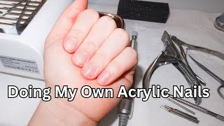 How To Do My Acrylic Nails At Home 💅🏻 [upl. by Sachsse400]