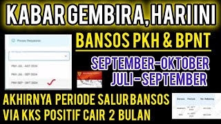 KABAR GEMBIRA  AKHIRNYA PERIODE SALUR BANSOS VIA KKS POSITIF CAIR 2 BULAN  INFO BANSOS PKH BPNT [upl. by Eirallih91]