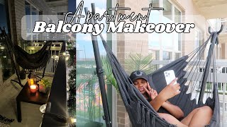 APARTMENT BALCONY MAKEOVER AFFORDABLE [upl. by Bopp]