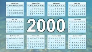 Calendar 2000 [upl. by Marlette663]