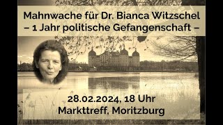 🔴 Live  Moritzburg  Mahnwache für Dr Bianca Witzschel 28022024 [upl. by Sorips]