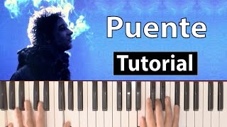 Como tocar quotPuentequotGustavo Cerati  Piano tutorial partitura y Mp3 [upl. by Delanos415]