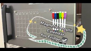 AMAZON FINDS UNBOXNG PRODUCT MAGNETIC ACRYLIC CALENDAR [upl. by Sorenson695]