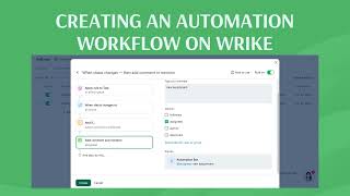 Creating an automation workflow on Wrike [upl. by Modnarb49]