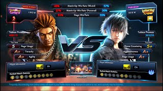 Noctis Lucis Caelum VS Eddy Gordo  Tekken 7  Online Ranked Matches  Tekken 7 Gameplay 619 [upl. by Nnylkcaj]