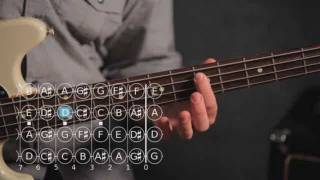 Basic Note Patterns  Bass Guitar [upl. by Ydnys]