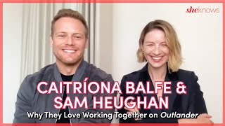 Caitríona Balfe amp Sam Heughan Talk Outlander Memories amp Why They Cant Wait for Balfe to Direct [upl. by Nadbus]