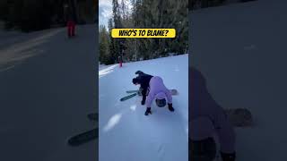 Skier vs snowboarder [upl. by Arzed]