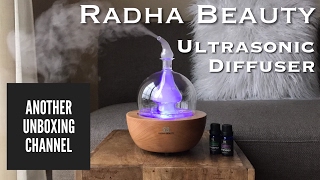 Radha Beauty Ultrasonic Essential Oil Diffuser Unboxing amp Review [upl. by Lindsey]