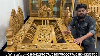 স্মার্ট ডিজাইনের ডাইনিং টেবিল। Dining table price in Bangladesh New design [upl. by Yenor]