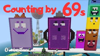 Counting by 69s Song Numberblocks Minecraft  Skip Counting Song  Math and Number Song for Kids [upl. by Odama862]