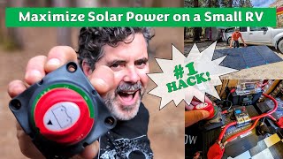 Maximize Solar Power on a Small RV  Connect DC to DC Charger to Trailer Batteries [upl. by Horace531]