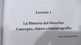 UNED Curso de historia del derecho español AAVV Lección 1 [upl. by Ahsurej976]