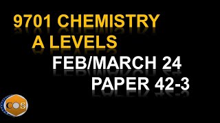 970142FM24 chemistry A level paper Feb March 42 2024 Q5 and 6 solved 9701m24qp42 [upl. by Ayaladnot]