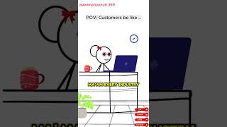 Customers be like  Meme Animation shorts customerservice managermemes audioTherealveronika [upl. by Marlow]